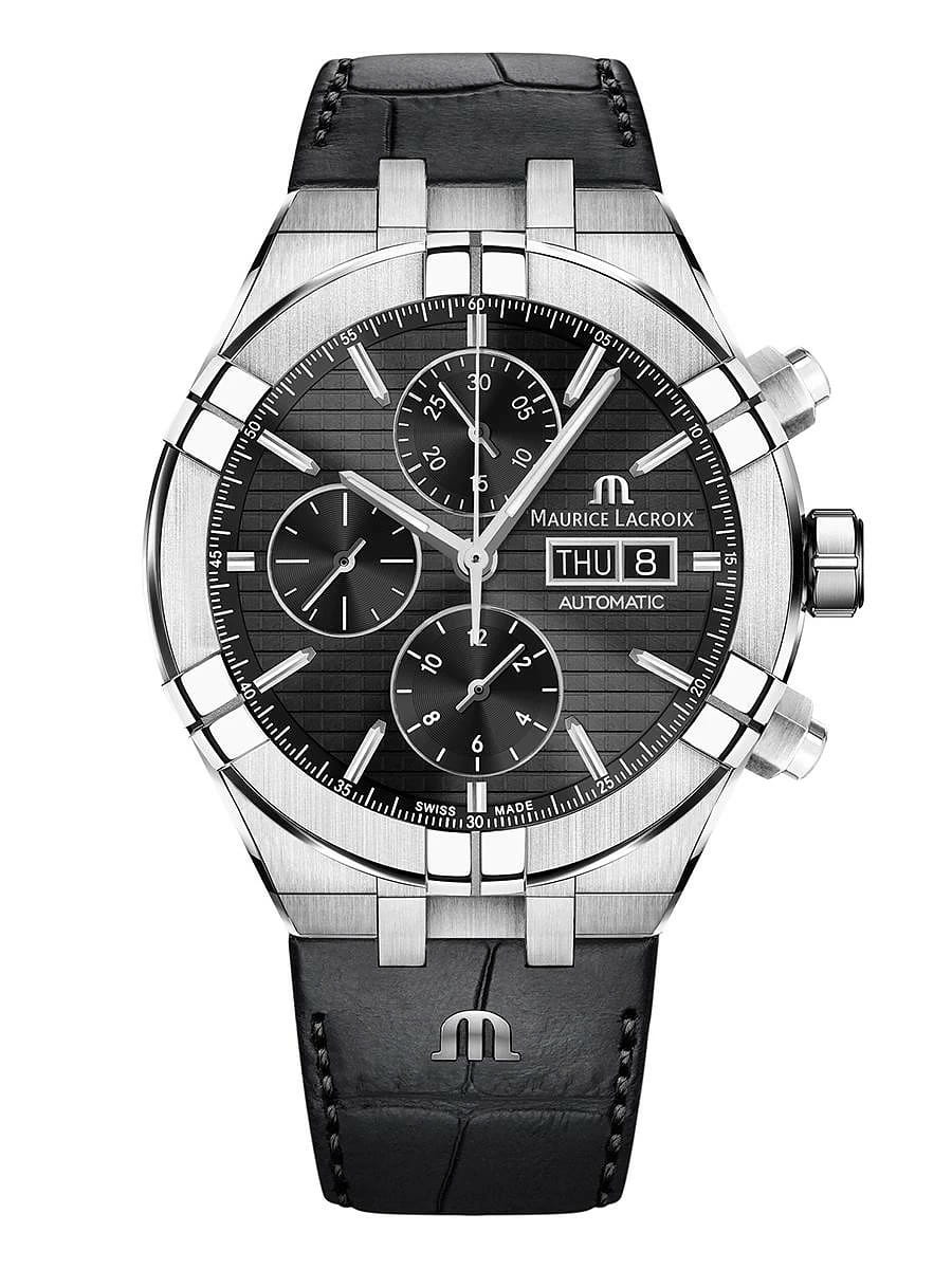 Maurice Lacroix Maurice Lacroix Aikon Automatic Chronograph AI6038-SS002-330-2 , наручные мужские часы фото под углом